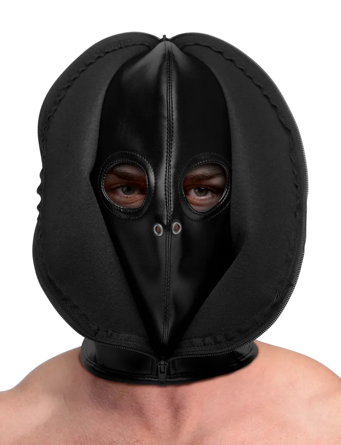 Couples XR Brands Zip Front Bondage Hood