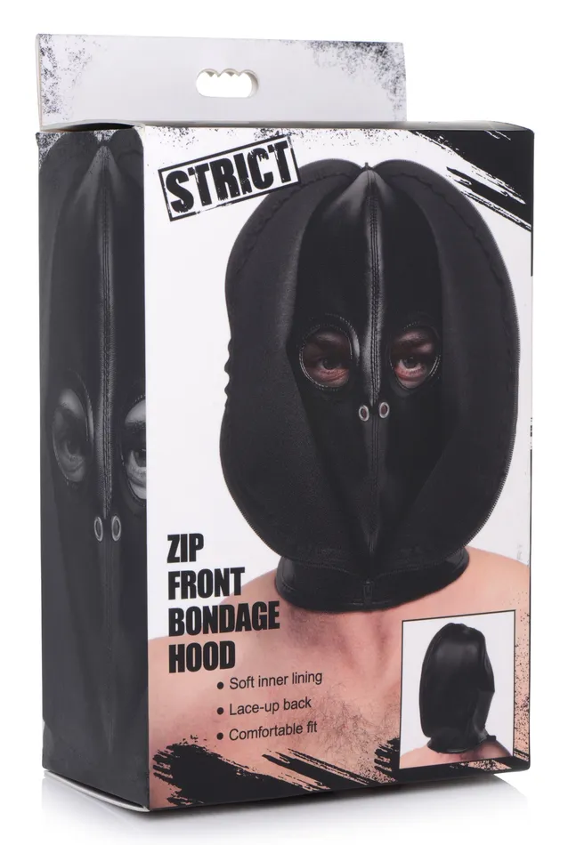 Couples XR Brands Zip Front Bondage Hood