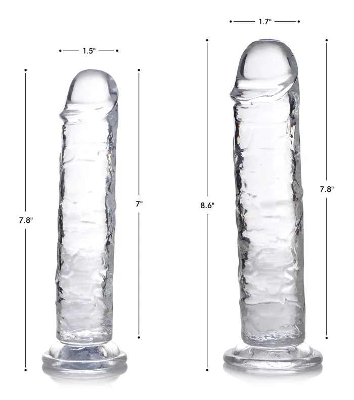 Curve Toys Anal Jock CThru Dildo 8 Inch Curve Toys Anal Jock CThru Dildo 8 Inch
