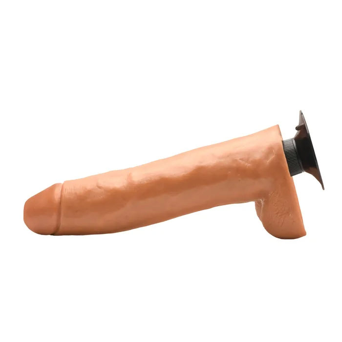 Curve Toys Dildos Jock Medium Vibrating Dildo with Balls 11 Inch