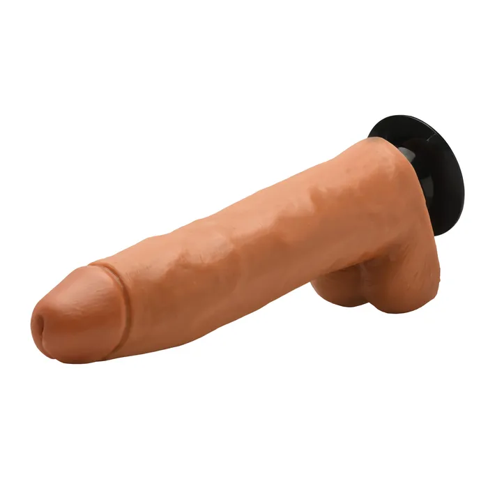 Curve Toys Dildos Jock Medium Vibrating Dildo with Balls 11 Inch