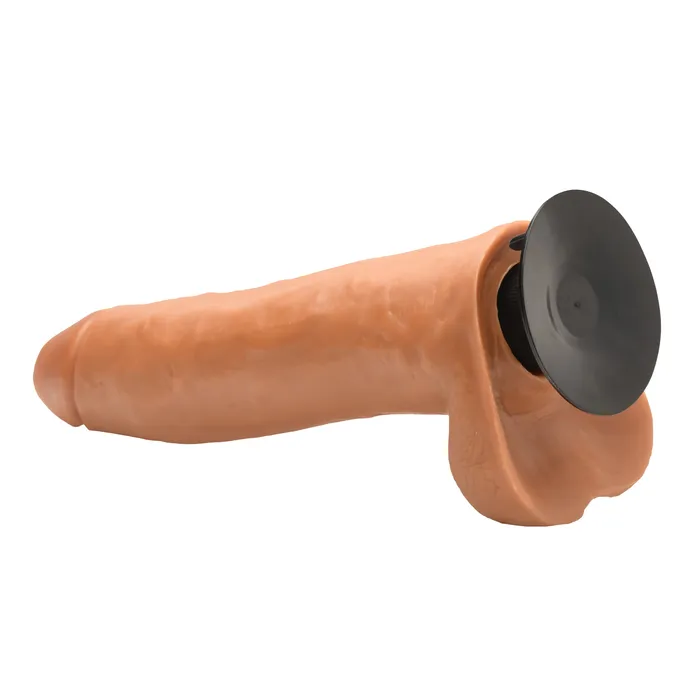 Curve Toys Dildos Jock Medium Vibrating Dildo with Balls 11 Inch