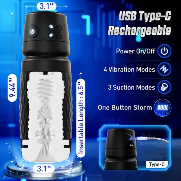 CyberSkin BWarrior Black OSAS Anal CyberSkin BWarrior Black OSAS Anal