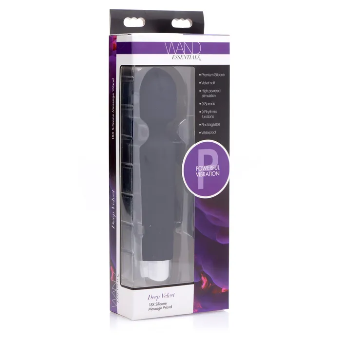 Deep Velvet 18x Silicone Massage Wand XR Brands Female Sex Toys