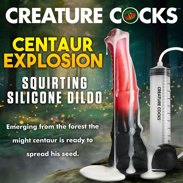 Dildos Centaur Explosion Squirting Silicone Dildo XR Brands
