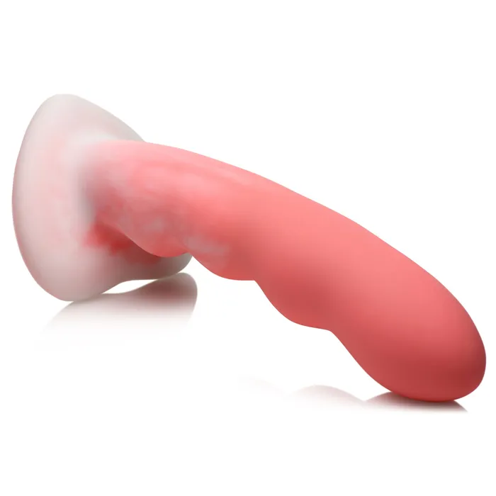 Dildos Curve Toys Wavy Silicone Pink and White Dildo