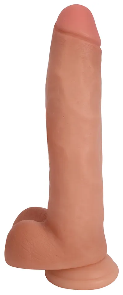 Dildos JOCK 11 Inch Dong with Balls Flesh Curve Toys