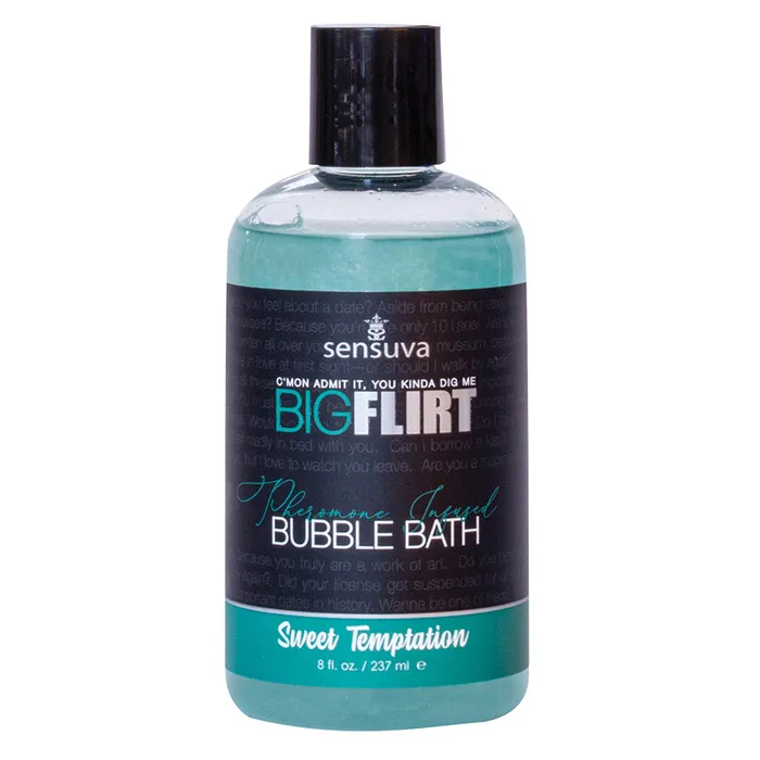 Dildos Sensuva Big Flirt Pheromone Bubble Bath 8oz Holiday