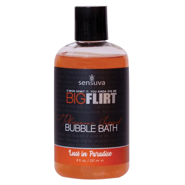 Dildos Sensuva Big Flirt Pheromone Bubble Bath 8oz Holiday