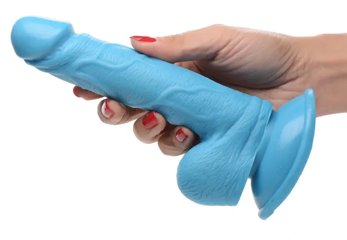 Dildos XR Brands 65 Inch Dildo with Balls Blue