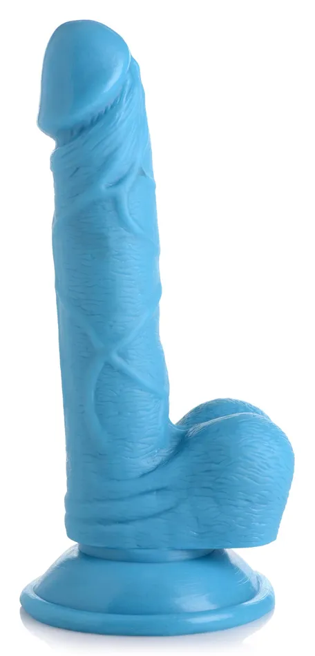 Dildos XR Brands 65 Inch Dildo with Balls Blue