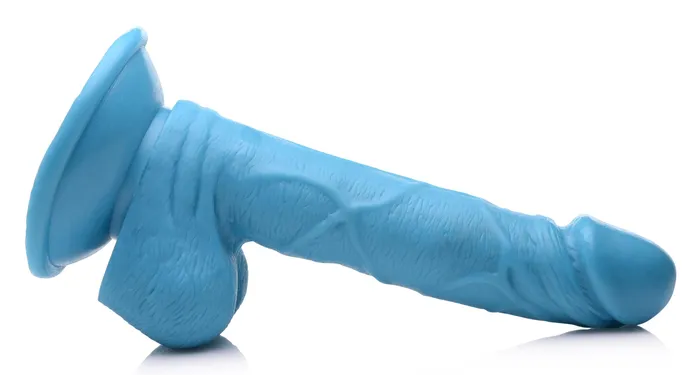 Dildos XR Brands 65 Inch Dildo with Balls Blue
