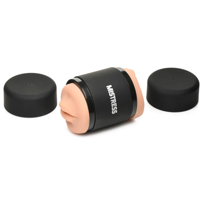 Double Shot Pussy and Ass Stroker Medium Curve Toys Male Sex Toys