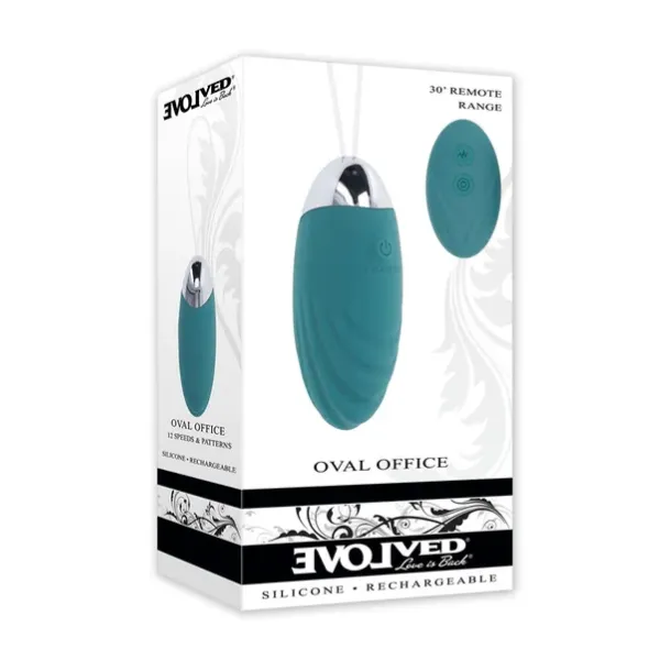 Evolved Oval Offic Wireless Egg with Remote Control OSAS Female Sex Toys Evolved Oval Offic Wireless Egg with Remote Control OSAS Female Sex Toys