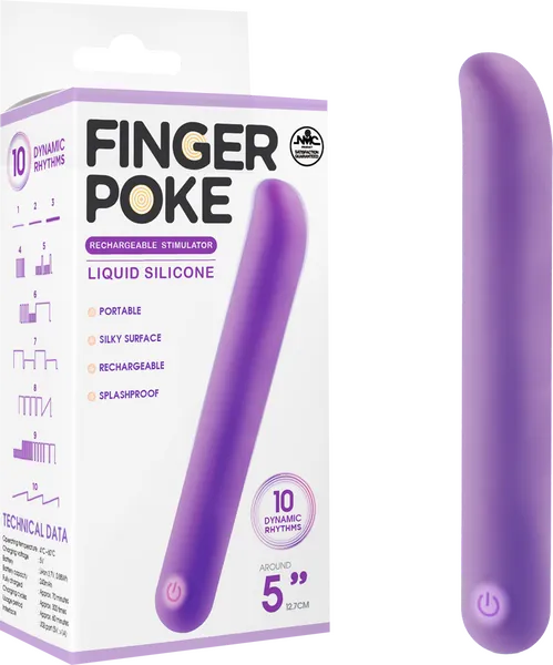 Excellent Power Vibrators Finger Poke Purple