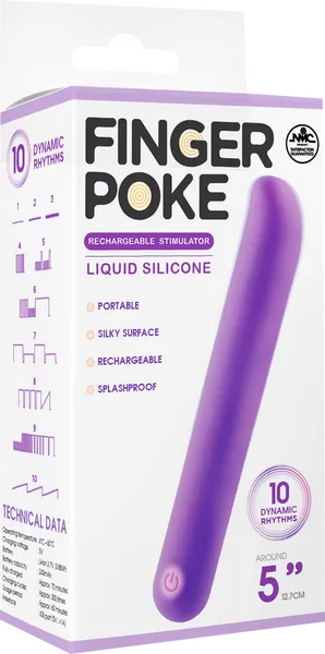 Excellent Power Vibrators Finger Poke Purple