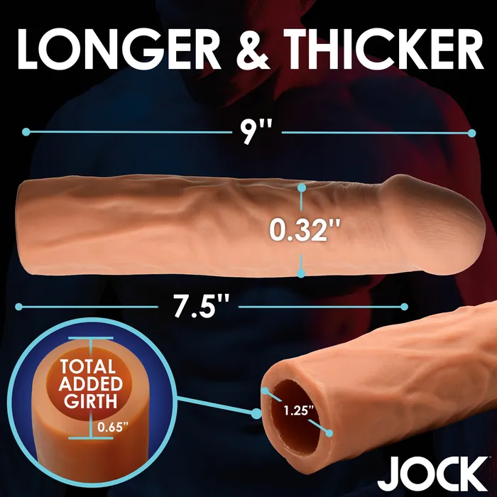 Extra Long 15 Inch Penis Extension Medium Curve Toys Male Sex Toys