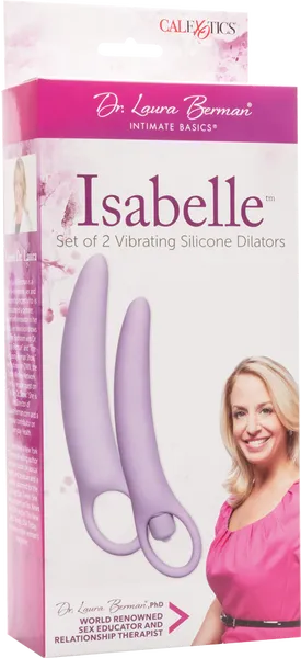 Female Sex Toys California Exotic Novelties Isabelle Set Of 2 Vibrating Silicone Dilators