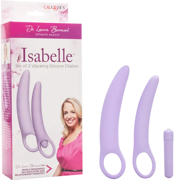 Female Sex Toys California Exotic Novelties Isabelle Set Of 2 Vibrating Silicone Dilators