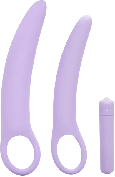 Female Sex Toys California Exotic Novelties Isabelle Set Of 2 Vibrating Silicone Dilators