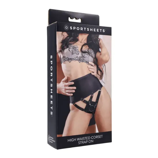 Female Sex Toys Sportsheets High Waisted Corset Strap On OSAS Female Sex Toys Sportsheets High Waisted Corset Strap On OSAS