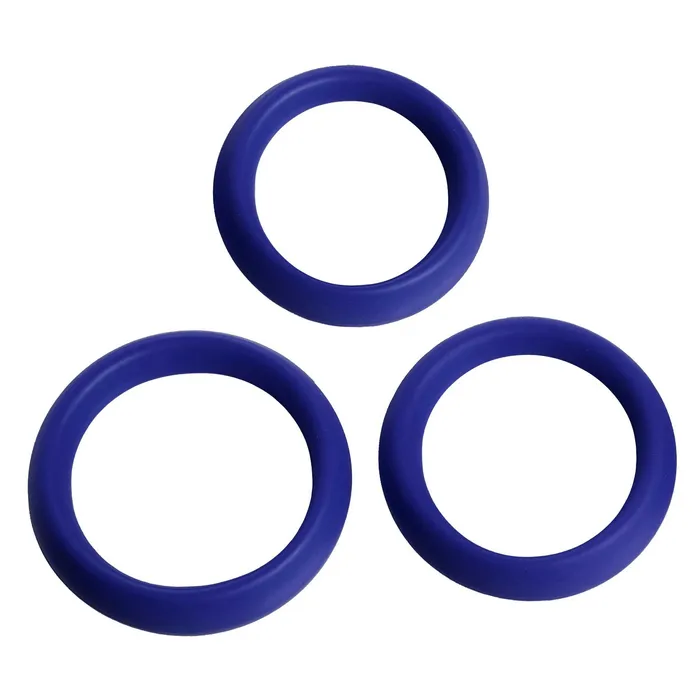 Female Sex Toys XR Brands 3 Piece Silicone Erection Rings
