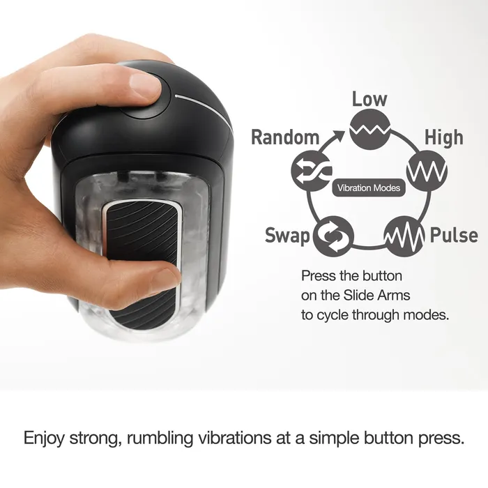 Flip Zero Gravity Vibrating Black TENGA Anal