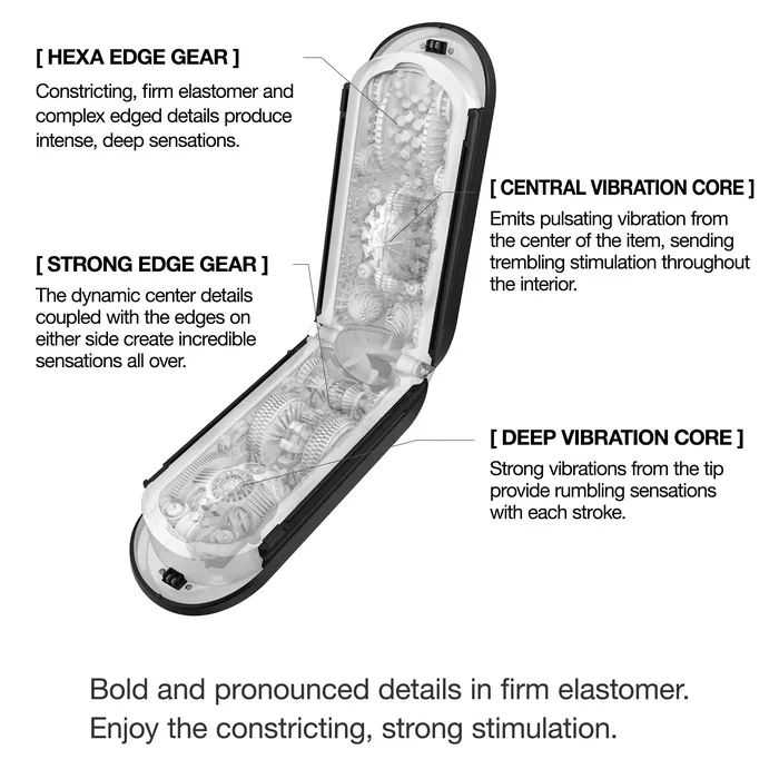 Flip Zero Gravity Vibrating Black TENGA Anal