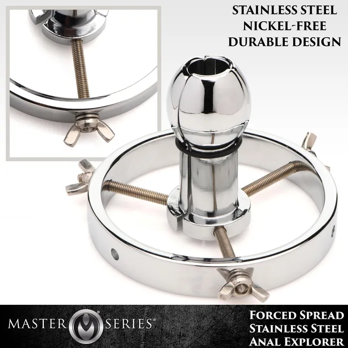 Forced Spread Stainless Steel Anal Explorer XR Brands Anal