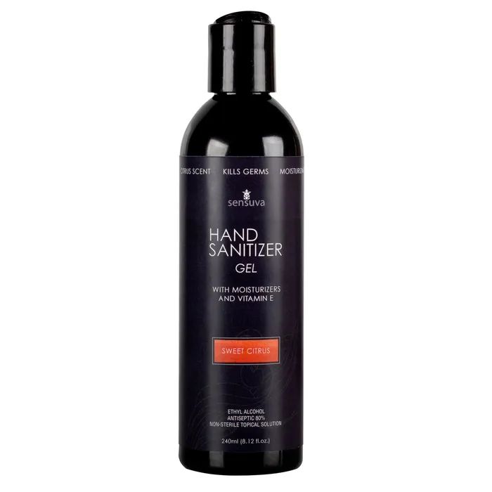 Hand Sanitizer Gel Sweet Citrus 240ml Sensuva Dildos