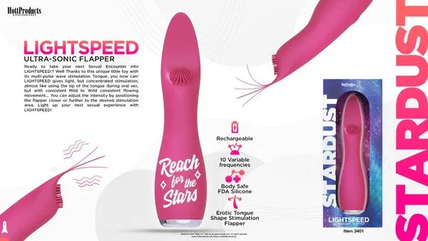 Lightspeed Ultrasonic Flapper Hott Products Unlimited Vibrators