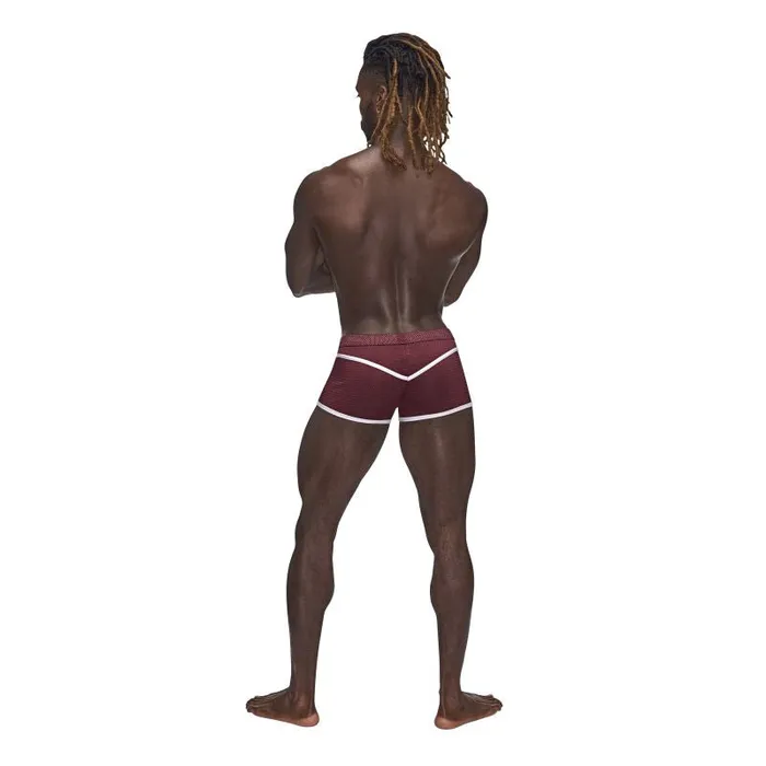 Male Power Sport Mesh Mini Short Burgundy Male Power Male Sex Toys