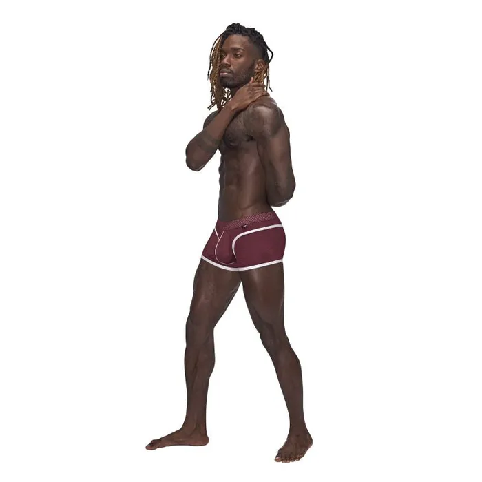 Male Power Sport Mesh Mini Short Burgundy Male Power Male Sex Toys