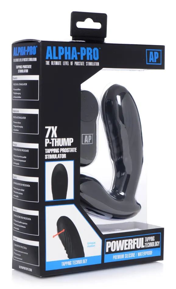 Male Sex Toys XR Brands 7X PThump Tapping Prostate Stimulator