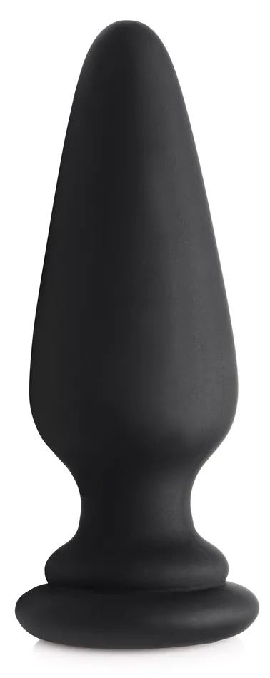 Male Sex Toys XR Brands Small Anal Plug with Interchangeable Fox Tail Black