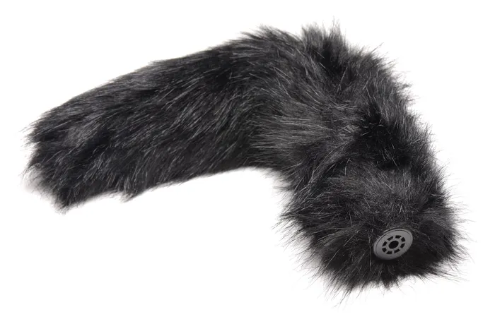 Male Sex Toys XR Brands Small Anal Plug with Interchangeable Fox Tail Black