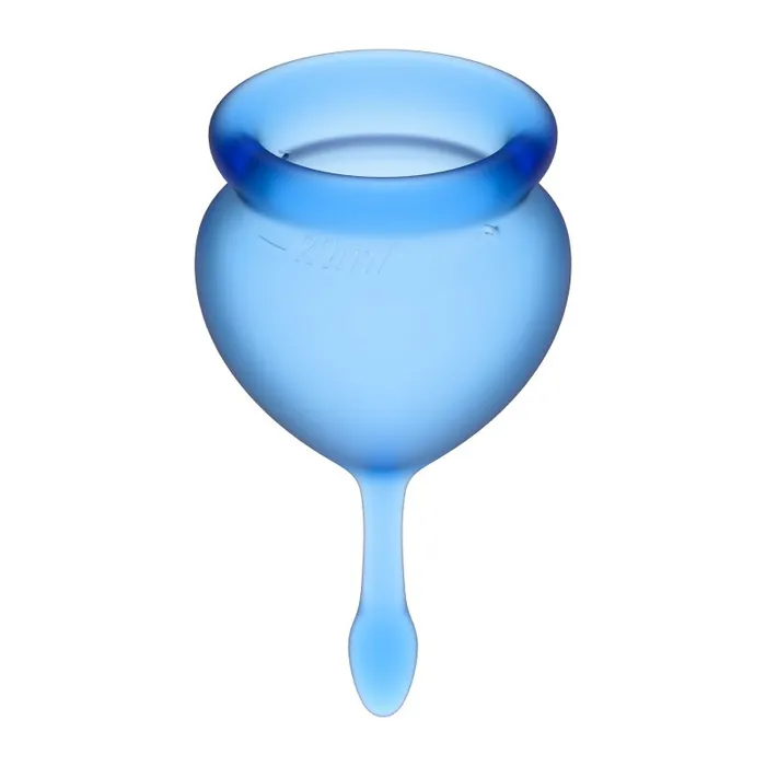 One Stop Adult Shop Feel Good Menstrual Cup Dark Blue 2pcs Vibrators