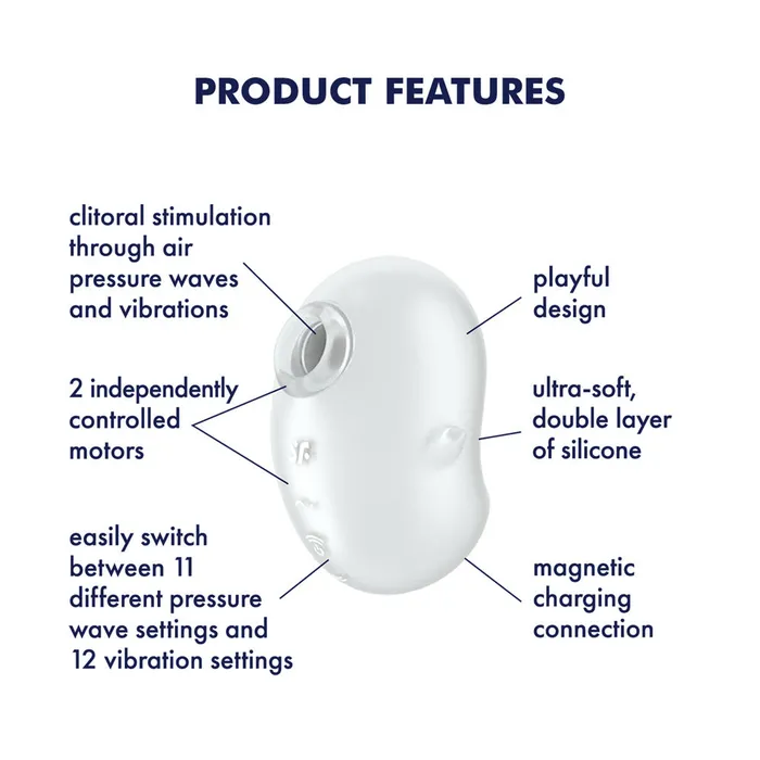 OSAS Satisfyer Cutie Ghost White Vibrators OSAS Satisfyer Cutie Ghost White Vibrators