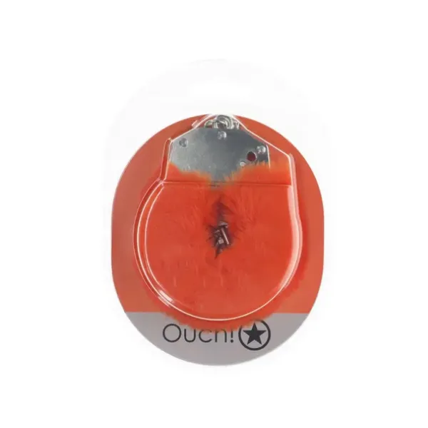 OUCH HeavyDuty Fluffy Cuffs Orange OSAS Couples OUCH HeavyDuty Fluffy Cuffs Orange OSAS Couples