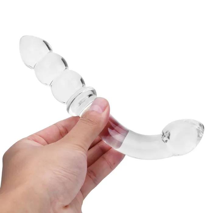 Popular Crystal Anal Bead Glass Dildo PlugLust Dildos