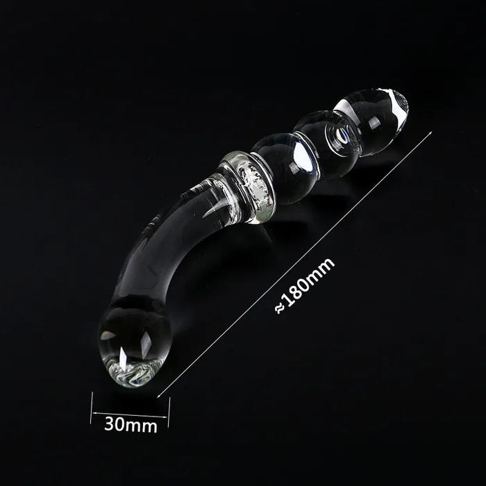 Popular Crystal Anal Bead Glass Dildo PlugLust Dildos