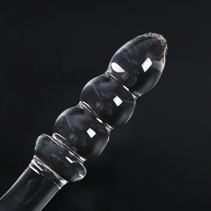 Popular Crystal Anal Bead Glass Dildo PlugLust Dildos