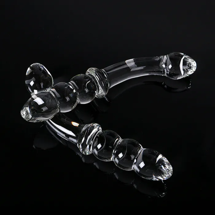 Popular Crystal Anal Bead Glass Dildo PlugLust Dildos