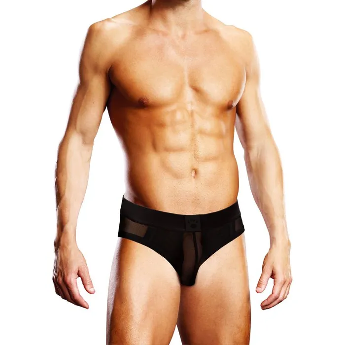 Prowler Anal Prowler Mesh Open Back Brief Black