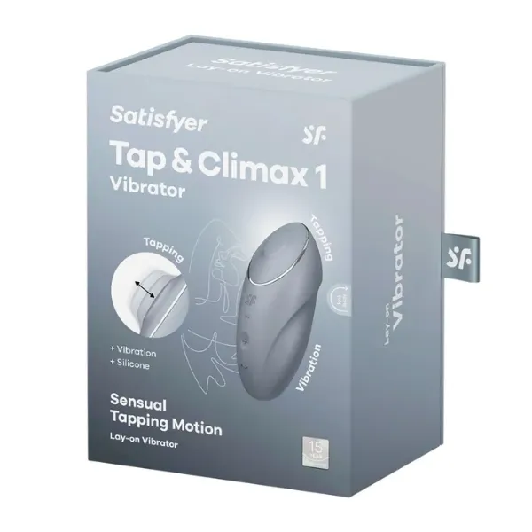 Satisfyer Tap Climax 1 Bluegrey OSAS Vibrators Satisfyer Tap Climax 1 Bluegrey OSAS Vibrators