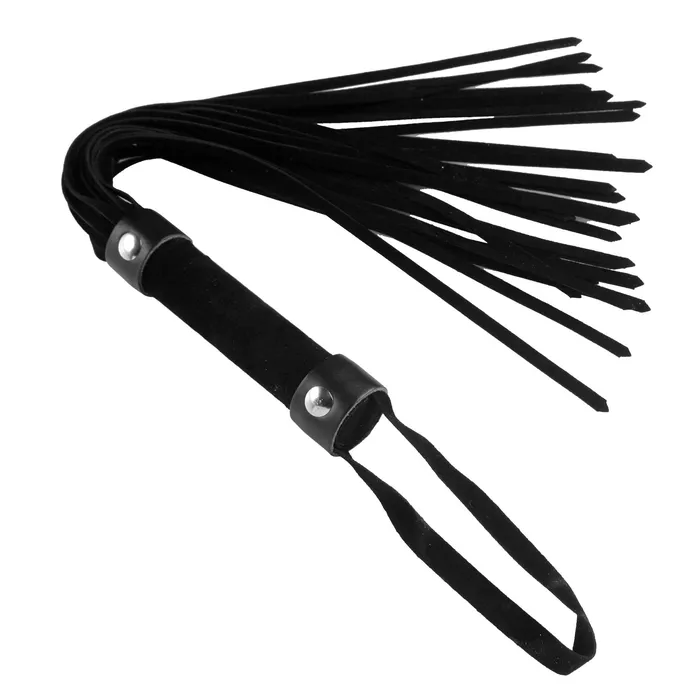 Short Suede Flogger Black XR Brands Anal