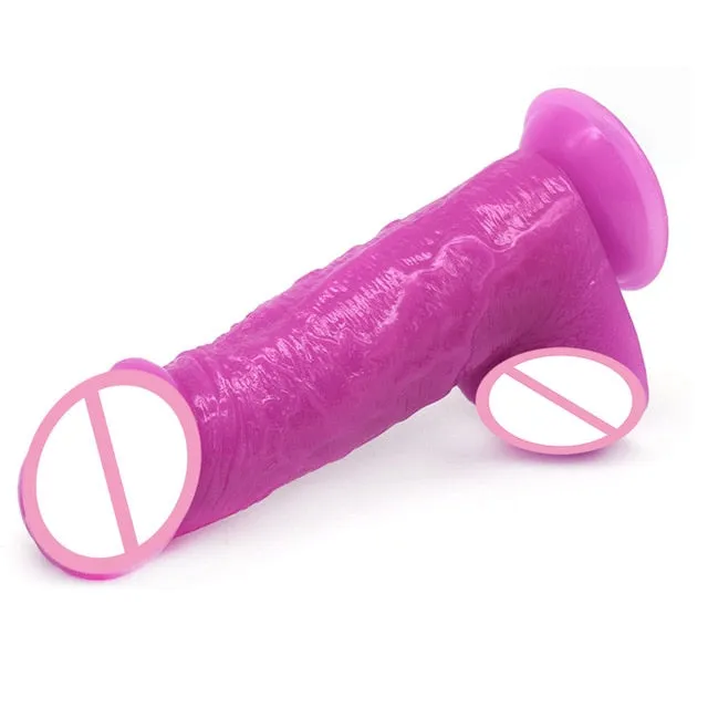 Silicone Real Feel Dildo 2 sizes PlugLust Dildos