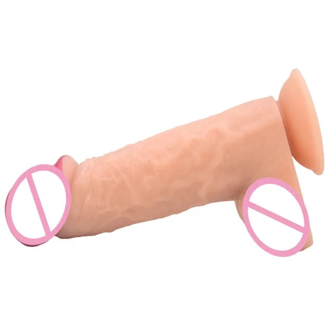 Silicone Real Feel Dildo 2 sizes PlugLust Dildos