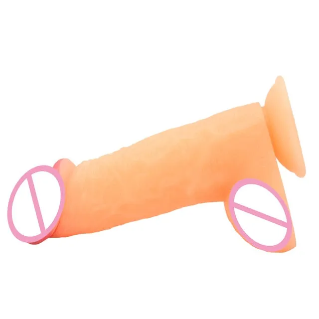 Silicone Real Feel Dildo 2 sizes PlugLust Dildos
