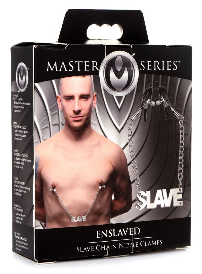 Slave Chain Nipple Clamps XR Brands Nipple Clitoral Toys